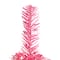 Artificial Tinsel Christmas Tree - 7' - Pink - Unlit